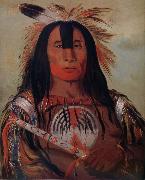 George Catlin Stu-mick-o-sucks,Buffalo Bull-s Back Fat,Head Chief,Blood Tribe painting